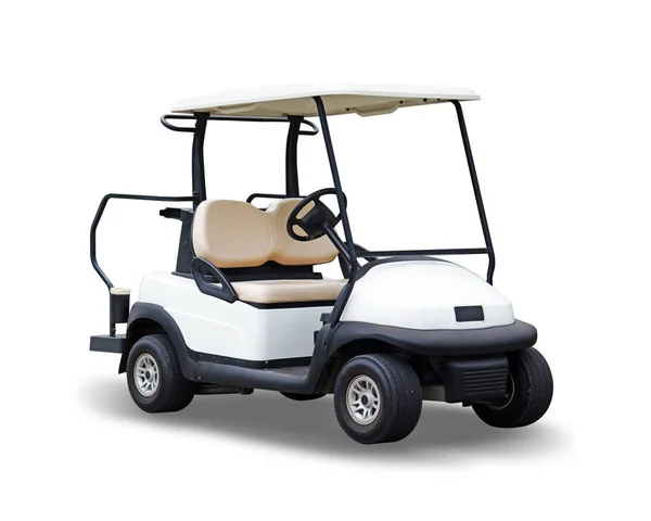 Wózek golfowy odizolowany na białym tle — Zdjęcie stockowe