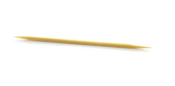 Bamboo toothpicks isolated on white background — Stock Photo, Image