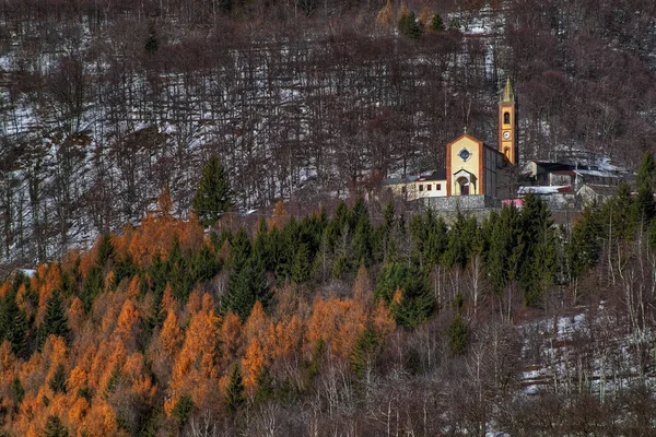 Cappello Spätherbst Das Dorf Cappello Gemeinde Garessio Piemont Italien Mit — Stockfoto