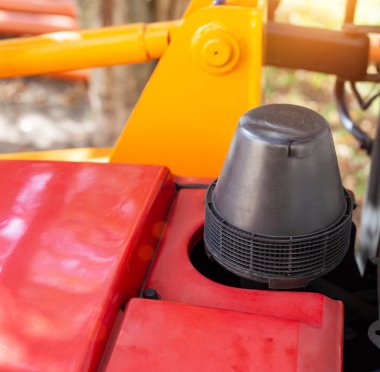 Çekici inşaat makineleri hava filtresi, yakın çekim, endüstri