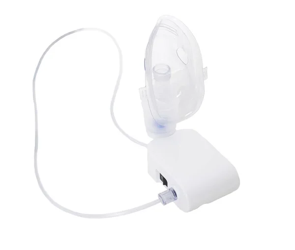 Nebulizador Compressor Moderno Para Tratamento Trato Respiratório Brônquios Isolar Tratamento — Fotografia de Stock