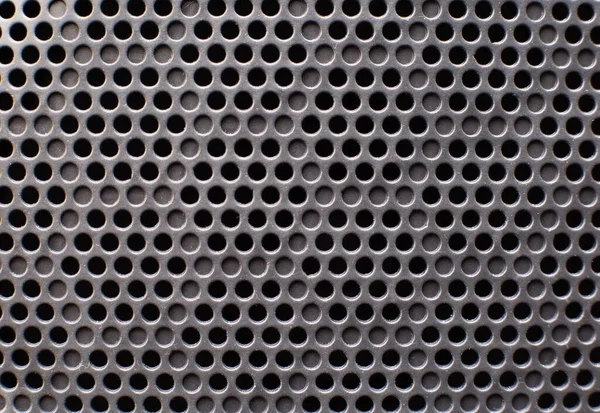 Modern speaker protection grill in a car, background, closeup, copy space — Stock Photo, Image