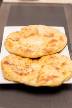 Khachapuri bir beyaz restoranda