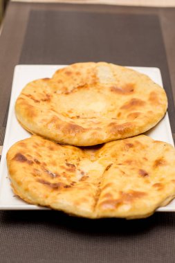 Khachapuri bir beyaz restoranda
