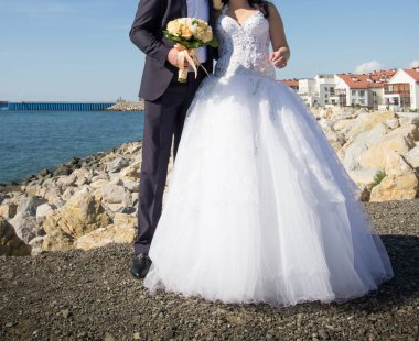 buket düğün çiftle