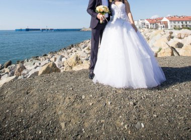 buket düğün çiftle