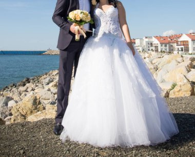 buket düğün çiftle