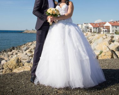 buket düğün çiftle