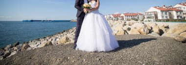 buket düğün çiftle