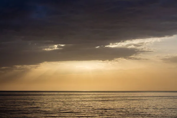 Zonsondergang Aan Zee — Stockfoto