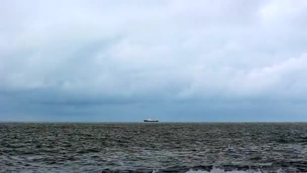 Fartyg Svarta Havet Sotji — Stockvideo