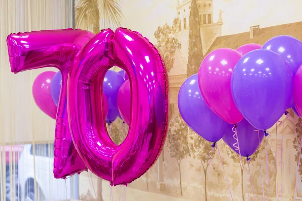 Felicitatie Verjaardag Ballonnen Jaar Oud — Stockfoto
