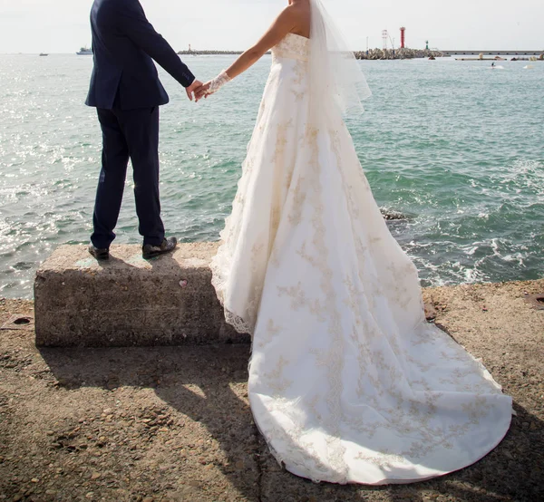 Pareja Boda Playa — Foto de Stock