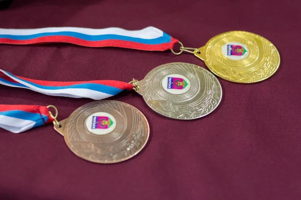 Medalha Para Vencedores Torneio Tênis — Fotografia de Stock