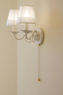 Duvar aplik fikstür kahverengi duvar arka plan