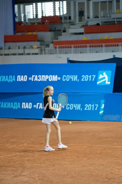 Тенісний Турнір Призи Олімпійська Чемпіонка Олена Vesnina Змагання Проходили Суди — стокове фото