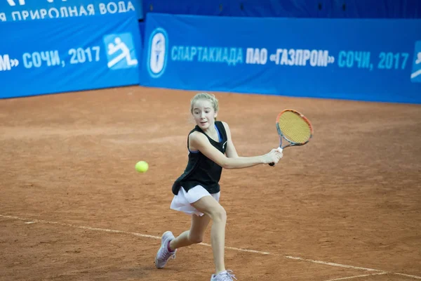 Тенісний Турнір Призи Олімпійська Чемпіонка Олена Vesnina Змагання Проходили Суди — стокове фото