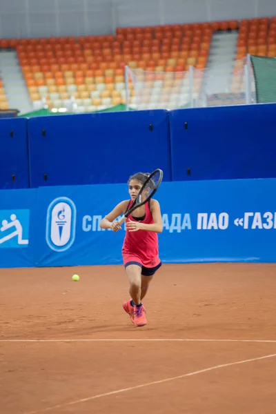 Olimpiyat Şampiyonu Elena Vesnina Ödüller Için Tenis Turnuvası Yarışmalar Adler — Stok fotoğraf