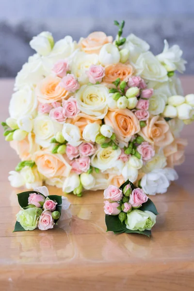 Свадебный Букет Красивых Цветов Праздник — стоковое фото