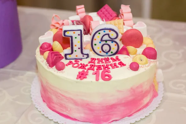Birthday Cake Candles — Stock Photo, Image