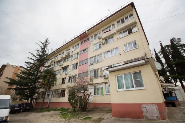 Old Dormitory Sochi Railway Workers — стоковое фото