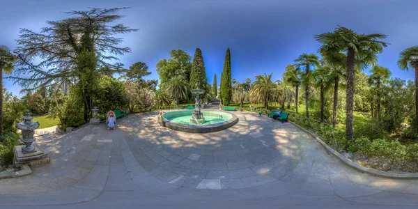 Hermosa Vista Del Arboreto Naturaleza Dendrarium —  Fotos de Stock