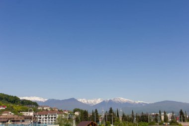 Sochi dağlarda görünümünü. Imeretinskaya Ovası