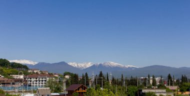 Sochi dağlarda görünümünü. Imeretinskaya Ovası