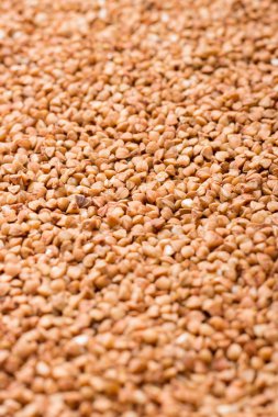 Karabuğday kabuğu çıkarılmış tane. Makro fotoğrafçılık