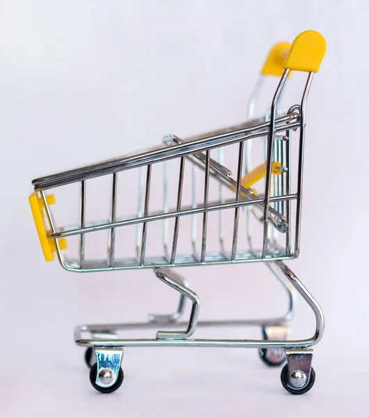 Shopping Cart Close Isolated Sales — Stock Photo, Image