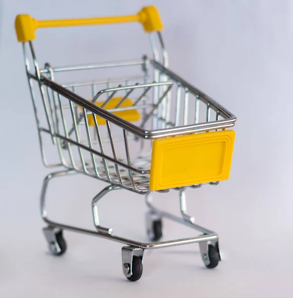 Shopping Cart Close Isolated Sales — Stock Photo, Image