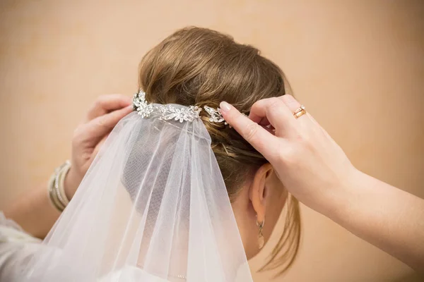 Bride Attached Veil — Stock Photo, Image