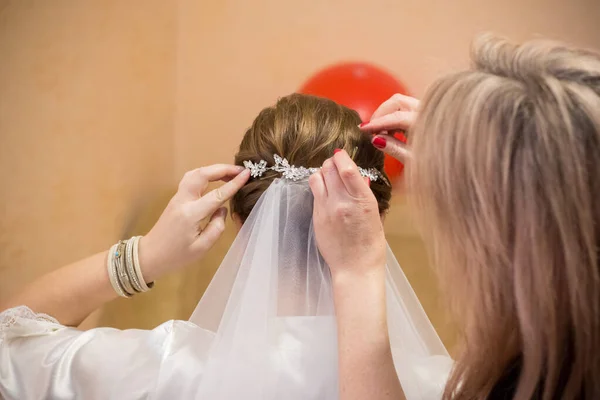 Bride Attached Veil — Stock Photo, Image
