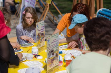 Kiev 'deki çocuklar için yaratıcı yüksek lisans dersleri. Park adını Taras Shevchenko 'dan almıştır.