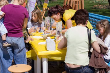 Kiev 'deki çocuklar için yaratıcı yüksek lisans dersleri. Park adını Taras Shevchenko 'dan almıştır.