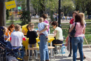 Kiev 'deki çocuklar için yaratıcı yüksek lisans dersleri. Park adını Taras Shevchenko 'dan almıştır.