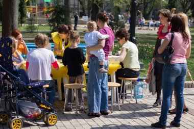Kiev 'deki çocuklar için yaratıcı yüksek lisans dersleri. Park adını Taras Shevchenko 'dan almıştır.