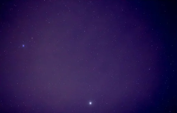 Estrellas Cielo Nocturno Obturador Lento — Foto de Stock