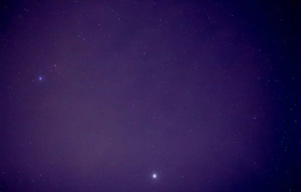 Estrellas Cielo Nocturno Obturador Lento — Foto de Stock