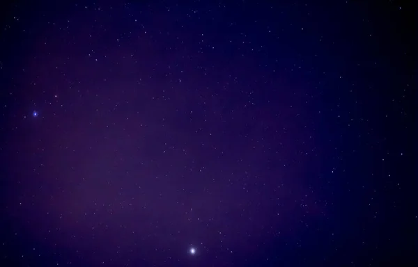 Estrellas Cielo Nocturno Obturador Lento — Foto de Stock