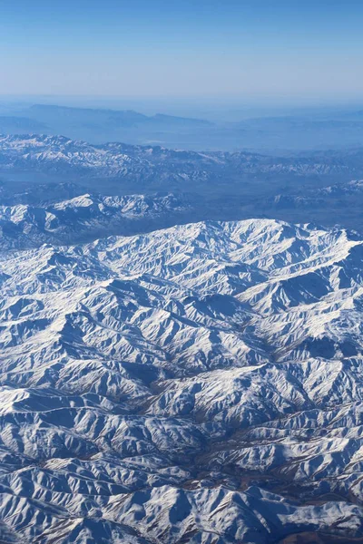 Zagros Dağları, Iran üzerinden havadan görünümü