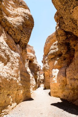Sesriem Kanyonu, Tsauchab rivier tarafından tortul kaya, Namibya oyulmuş doğal bir kanyon