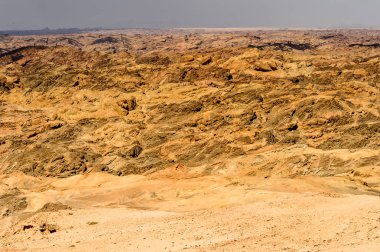 Ay ışığı manzarası, Namibya çölü, Afrika