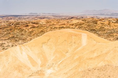 Ay manzarası, Namibya çölü, Afrika