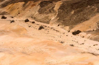 Ay manzara, Namibya çöl, Afrika Amazing panoramik görünümü