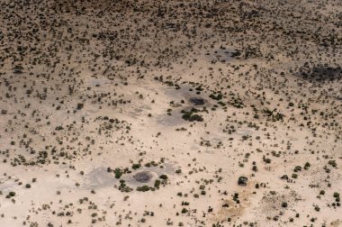 Okavango Deltası'nın (Okavango Çayırı) güzel havadan görünümü, Afrika'nın Yedi Doğa Harikasından biri, Botsvana
