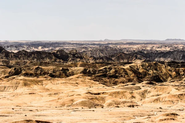 Incredibile Vista Panoramica Sul Paesaggio Lunare Deserto Della Namibia Africa — Foto Stock