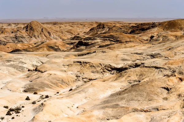 Increíble Vista Panorámica Del Paisaje Lunar Desierto Namibia África —  Fotos de Stock