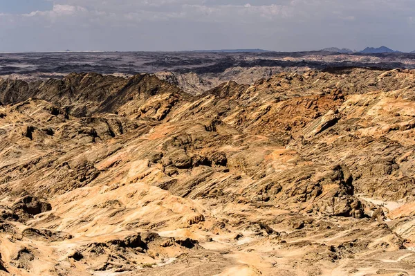 Hermosa Vista Del Paisaje Lunar Desierto Namibia África —  Fotos de Stock