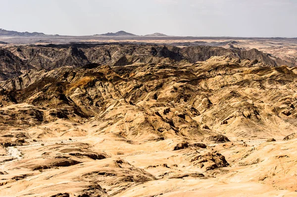 Hermosa Vista Del Paisaje Lunar Desierto Namibia África —  Fotos de Stock